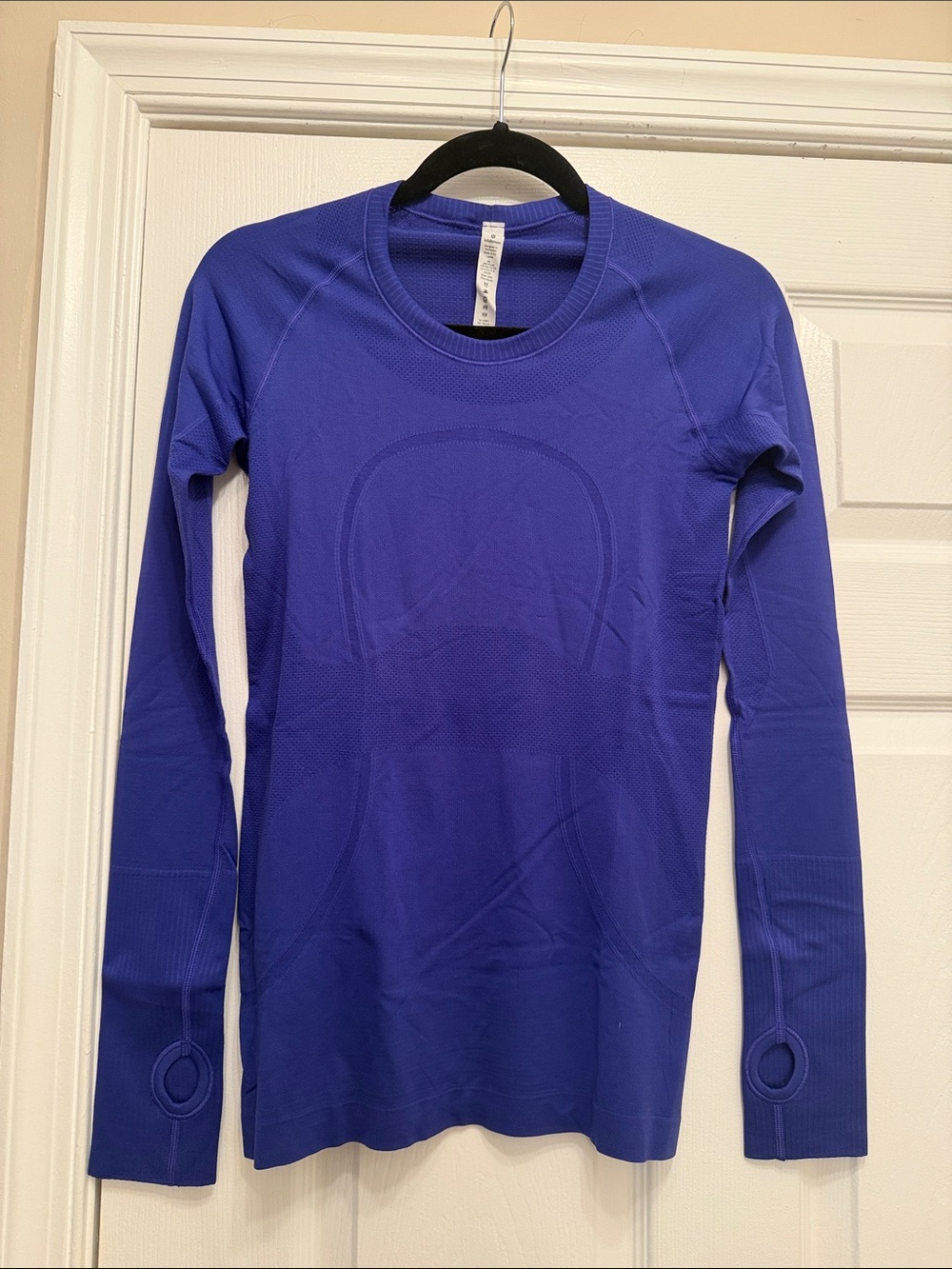 lululemon athletica Long-Sleeve Crewneck Top in Deep Blue